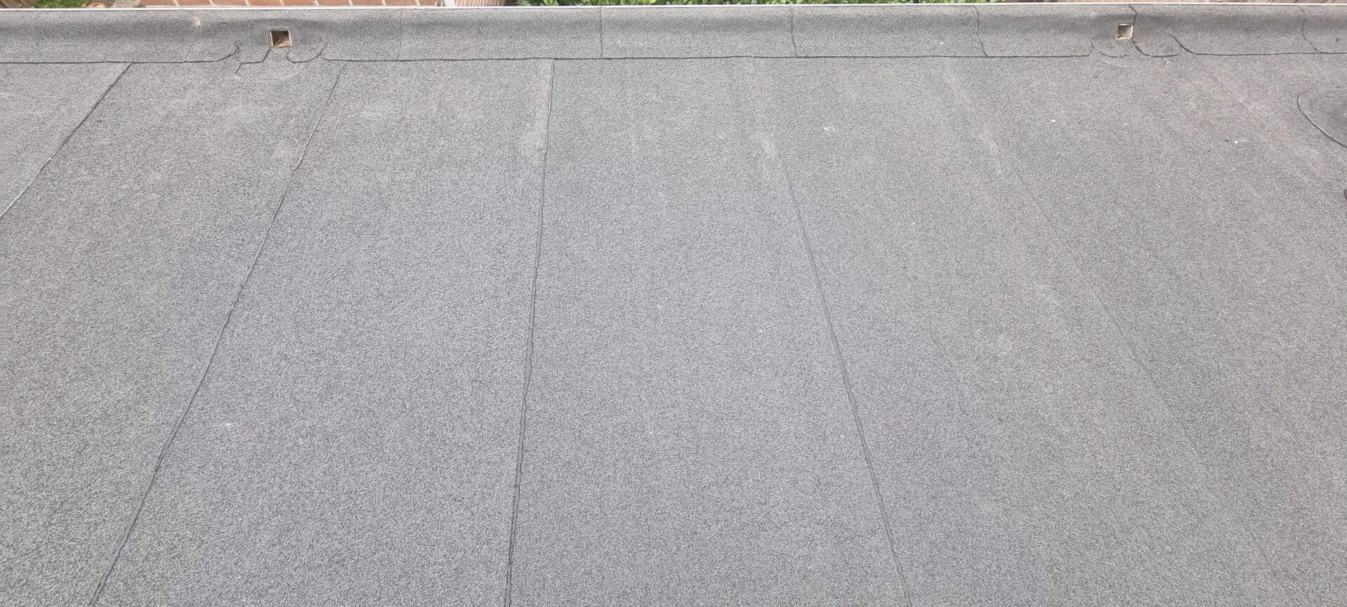 Close-up van hoogwaardige bitumen dakbedekking